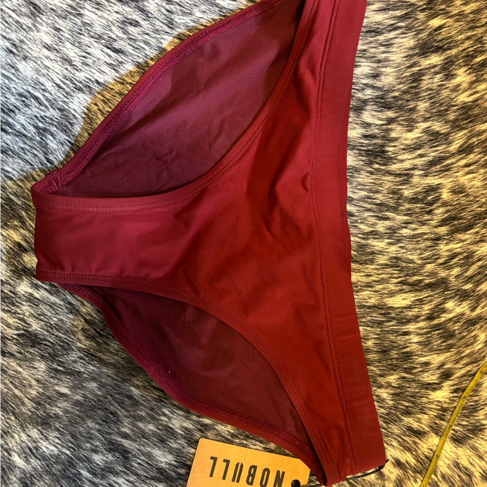 NOBULL Deep Red Bikini Bottom